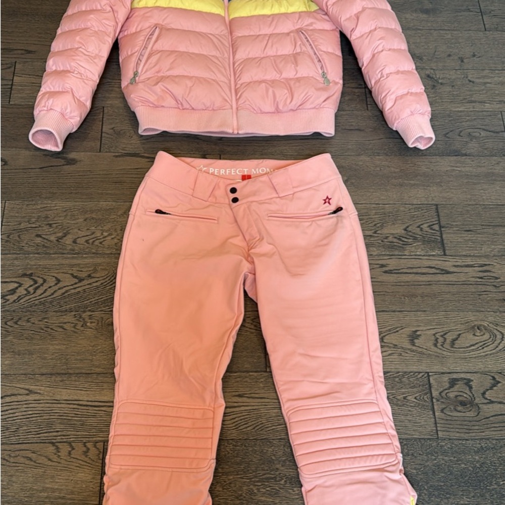 Perfect Moment Pink and Yellow Ski Jacket